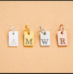Rectangle Letter Charms